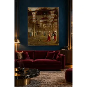 Impression sur toile de la prière Fida Grme dans la mosquée du Caire - Product Image 5