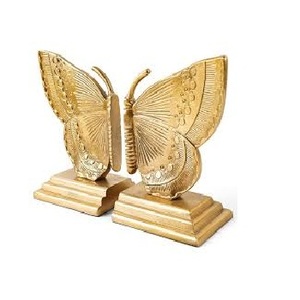 Sujetalibros decorativos Sujetalibros de metal Sujetador de grabado Estos sujetalibros resistentes mantienen sus libros y papeles de forma segura en su lugar - Product Image 4