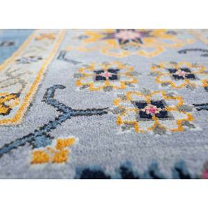 พรมขนสัตว์คลาสสิกสีฟ้าซาวานา ลายเมดัลเลียนรูปสี่เหลี่ยมผืนผ้า ลายเพชร ลายภาพนามธรรม สำหรับตกแต่งบ้านและทางเดิน รุ่น EPR-1506 - Product Image 3