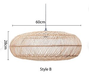 Lampe suspendue en rotin fait à la main pour une vie durable. Qualité durable pour la maison, le Spa, les Restaurants - Product Image 4