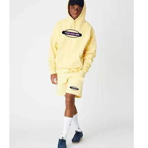 2025 mejor moda hombres ropa Casual alta calidad logotipo personalizado verano Pantalones cortos conjunto fabricación precio de venta - Product Image 3