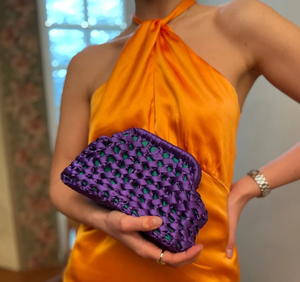 <b>Small</b> Raffia <b>Purse</b>, Clutch Bag, Raffia Mini Bag - Product Image 1