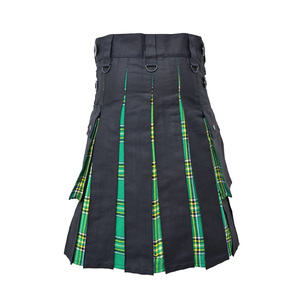 Kilt hybride grande taille en tartan pour hommes, logo personnalisé, couleurs, matériel personnalisé, haute qualité, prix de gros OEM/ODM - Product Image 3