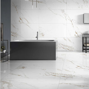 CARREAUX EN PORCELAINE ÉGLAÇÉE DE CONCEPTION ITALIENNE JAVENDAR CARRARA GOLD - Product Image 1