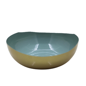 Vajilla redonda moderna hecha a mano, utensilios de cocina de metal de hierro y latón ecológicos con pegatina para embalaje de cartón de fiestas - Product Image 4
