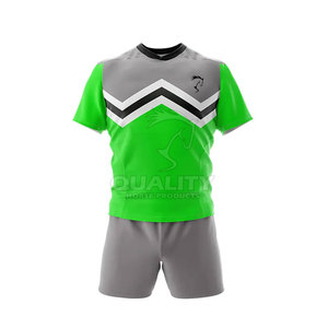 Meilleures ventes : Ensemble d'uniformes de rugby à manches courtes en polyester, haute qualité, séchage rapide, confortable et respirant – Offre spéciale - Product Image 4