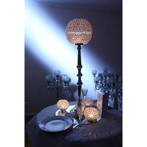 Wedding Decorative Metal <b>Crystal</b> Goblet Candle Holder Tabletop Centerpiece Silver Plated Wedding Event <b>Decoration</b> - Product Image 4