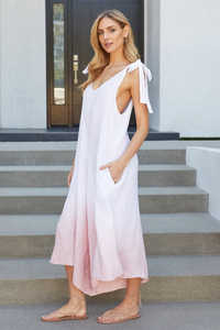 Mono Corto Bohemio Beige de Lino con Tirantes Finos, Estilo Vintage, Transpirable, Color Sólido, por Encima de la Rodilla - Product Image 5