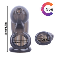 BlueRabbit Vente Flash : Dildos en Silicone, Jouets Sexuels pour Hommes, Cages de Chasteté Masculine avec Sangle Scrotale, Empêchent l'Érection, Produits Sexuels pour Adultes