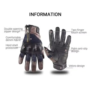 ถุงมือมอเตอร์ไซค์สำหรับผู้ชายและผู้หญิงอุปกรณ์แข่งรถมอเตอร์ไซด์พร้อมโลโก้ออกแบบเองสำหรับใช้ในการปั่นจักรยานและมอเตอร์ไบค์ - Product Image 4