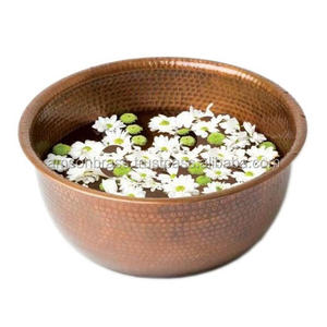 ชามสปาเท้าขนาดใหญ่ทำจากโลหะทองแดงผสมสำหรับสปาเท้าตกแต่งสปาเท้า - Product Image 3