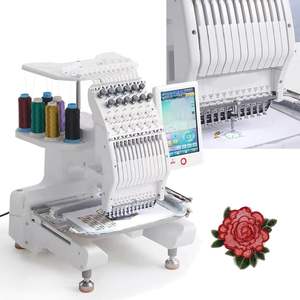 Nouvelle machine à broder à 12 aiguilles avec écran LCD, zone de travail de 20x30cm, importation de motifs USB, comprend 500 modèles intégrés - Product Image 1