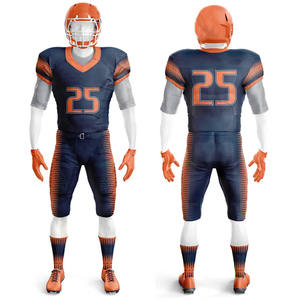 Uniforme de fútbol americano alto transpirable suave al tacto tela cómodo conjunto diseño Pakistán tarifa al por mayor ropa deportiva de equipo - Product Image 1