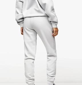 Conjunto de chándal de 2 piezas para mujer, ropa informal de diseño elegante a la moda de calidad premium 100% algodón de talla grande personalizada con tops largos - Product Image 4