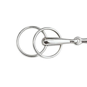 Anillo suelto Snaffle 4-Ring 304 Acero inoxidable de alta calidad | Broca de entrenamiento de caballos con doble articulación Equitación ecuestre y tachuela de control - Product Image 4