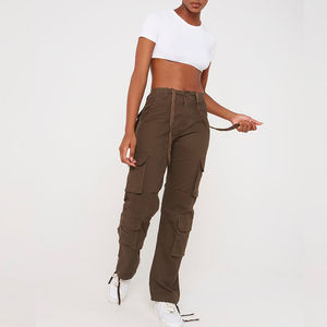 Nouvelle qualité unisexe Cargo à la mode ample Baggy Cargo pantalon hommes pantalons de survêtement décontractés jambe large ample Baggy pantalon Streetwear vêtements - Product Image 4