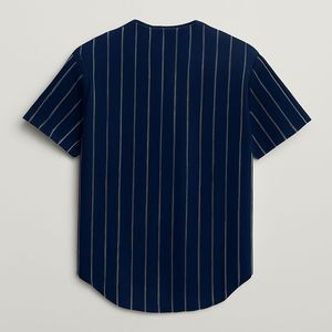 Unisex Digital Printed Button Baseball Softball Jersey Custom Unstruck Letters Numbers <b>Hip</b> Hop Style Men's Striped Stitched - Product Image 4