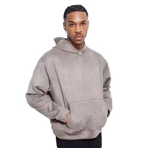 Sweat à capuche personnalisé pour hommes, délavé à l'acide, déchiré, lourd, 500 g/m², style vintage, ample, surdimensionné, à capuche court - Product Image 1