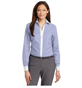 Nouveau Style femmes chemises habillées mode chemises habillées femmes soie fait Blouses plaine à manches longues femmes chemise - Product Image 2