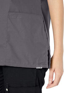 Vente en gros Uniformes médicaux unisexes Ensembles de gommage Vêtements d'infirmière col en V doux Uniformes d'hôpital anti-rides pour femmes Tissu tissé - Product Image 4