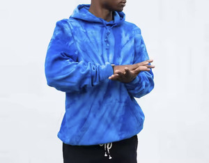 2025 Custom High Quality Tie Dye Oversized Unisex Winter Clothing Club <b>Combed</b> Cotton Fleece Premium Quality Trendy Hoodie - Product Image 1