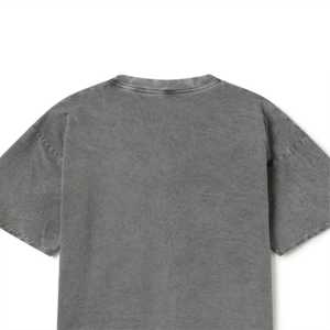 เสื้อยืดโอเวอร์ไซส์ทรงหลวมสไตล์วินเทจผ้าฝ้ายแท้ 100% คุณภาพสูงสำหรับผู้ชาย ออกแบบเองได้ เสื้อยืดโอเวอร์ไซส์ผ้าฝ้ายแท้ 100% ล้างสีแบบ Acid Wash - Product Image 6