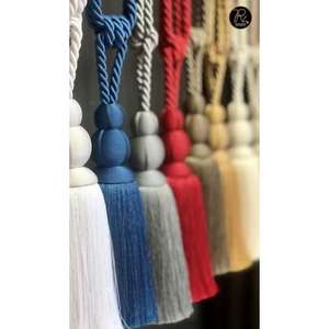 Sujetadores de Cortinas de Cuerda de Poliéster Suave para Decoración de Interiores de Dormitorios y Villas, Accesorios Decorativos para Cortinas - Product Image 1