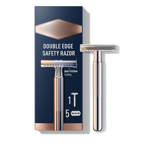 Anti Slip Grip Hot Sale High Quality Stainless Steel Reusable Durable <b>Single</b> <b>Blade</b> Safety <b>Razors</b> - Product Image 1