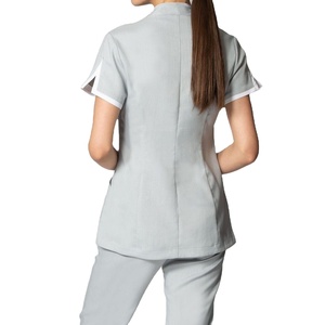 Customizable Summer Uniform <b>Set</b> Salon Scrub Suit with Top Pant Cotton Polyester Girls all Sizes Your Own Logo MADE BY BS 2026 - Product Image 4