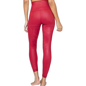 Legging en cuir pour femme de haute qualité, nouveau style, coupe slim, pantalon droit avec poches, motif imprimé, prix de gros - Product Image 5