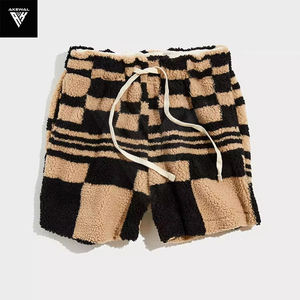 2025 nuevo estilo Hip Hop al aire libre de los hombres corto alto al aire libre ropa suelta Casual polar Sherpa Streetwear 100% algodón corto para hombres - Product Image 3