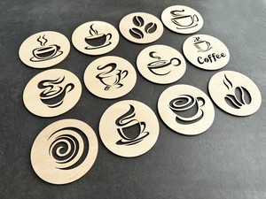 Posavasos de madera de corteza de árbol rústico, almohadillas redondas para bebidas hechas a mano para decoración de boda, comedor y posavasos de piedra, ajustes de mesa - Product Image 3