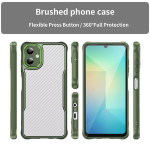 Étui de protection en fibre de carbone à motif animal pour Samsung Galaxy A06, coque de téléphone portable magnétique en verre transparent avec peinture, <span class=keywords><strong>vert</strong></span> - Product Image 6