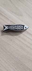 Hand Eco-Friendly <b>Wooden</b> Engraved Printing <b>Block</b> Traditional Fish Motif for Textile Printing Creative Craftwork Home Decoration - Product Image 3