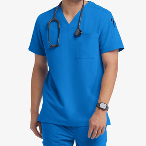 Uniformes Médicos para Hombre, Uniformes de Enfermería, Uniformes de Doctor de Manga Corta, Conjuntos de Uniformes de Enfermero para Hombre con Múltiples Bolsillos - Product Image 2