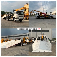 Truk Derek Hidrolik Teleskopik 6x4 Bekas Harga Murah 5ton 6ton 12ton 25ton untuk Transportasi Teknik LHD/RHD