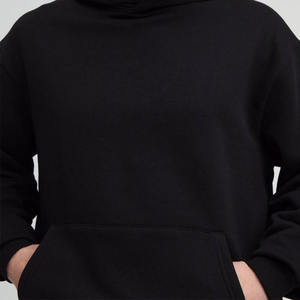 Elegante y perfecto Color sólido Streetwear hombres entrenamiento activo manga larga pulóver ligero Sudadera con capucha Casual sudaderas con capucha - Product Image 3