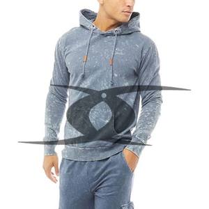 เสื้อมีฮู้ดผ้าฟลีซสำหรับผู้ชายเสื้อมีซิปซักได้สีดำวินเทจผ้า100% มีฮู้ดพิมพ์ลายกราฟิก - Product Image 3
