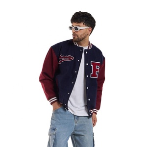 High Quality Formal Varsity Oversized Fit Vintage Baseball Men's <b>Jacket</b> Custom Front Logo Winter <b>Jacket</b> Clothing FTI-VJ-011 - Product Image 1