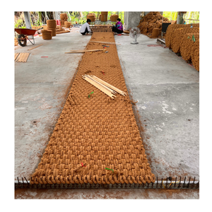 แผ่นม้นมะพร้าวงานทำมือและแผ่นปูมือจากเส้นใยมะพร้าวสำหรับตกแต่งพรมเสื่อและพื้น - Product Image 1