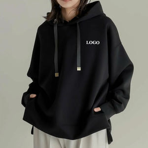 Dernières collections de sweats à capuche pour femmes en couleur unie à prix avantageux, collection d'hiver pour femmes avec impression de logo personnalisée 2026 - Product Image 5