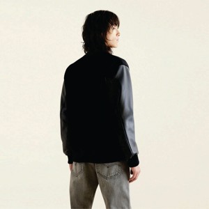 เสื้อแจ็กเก็ตทีมเบสบอลผ้ากำมะหยี่สำหรับผู้ชายเสื้อแจ็กเก็ตทีมเบสบอลปักลายด้วยกำมะหยี่ - Product Image 4