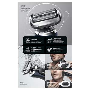 Afeitadora Eléctrica Recargable Inalámbrica para Hombre con Cabezal Flexible, Recortadora Húmeda/Seca, Accesorios para Barba, Estación de Limpieza IPX7 para Cuidado de la Barba - Product Image 6