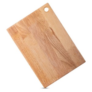 Tabla de cortar de madera clásica, plato para servir, tabla de cortar de madera de mango de bambú, plato de frutas y verduras con mango - Product Image 1