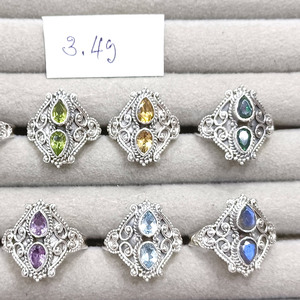 Peridot Gemstone 925 Sterling Silver Handcrafted Silver <b>Fine</b> <b>Ring</b> Natural Pear Cut Gemstone Real Gemstones Fashion Wedding <b>Ring</b> - Product Image 1