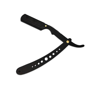 Nuevo diseño ergonómico de acero inoxidable, maquinilla de afeitar profesional plegable de borde recto, afeitadora Manual Shaivite con una sola hoja - Product Image 6