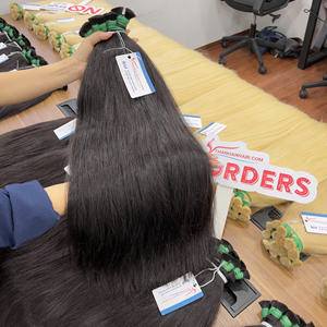 Extensiones de Cabello Humano Virgen Vietnamita 100% Natural, de Alta Calidad, Sin Procesar, Lisas, Doble Capa, Más Vendidas - Product Image 2