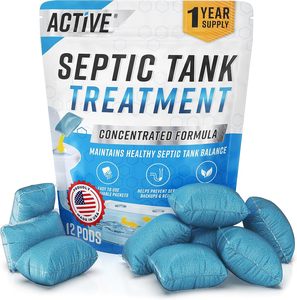 Cápsulas de Tratamiento para Fosas Sépticas ACTIVE, 12 Paquetes Disolubles, Bacterias Vivas Productoras de Enzimas, Suministro para 1 Año - Product Image 3