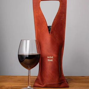 กระเป๋าไวน์กระเป๋าหนังใส่ของแฮนด์เมดแบบมีสไตล์ LEB-0041C ของขวัญขึ้นบ้านใหม่ - Product Image 1