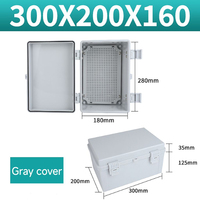 Couvercle gris de boîtier électrique extérieur étanche IP66 en plastique ABS encliquetable pour la boîte de jonction étanche de distribution d'énergie